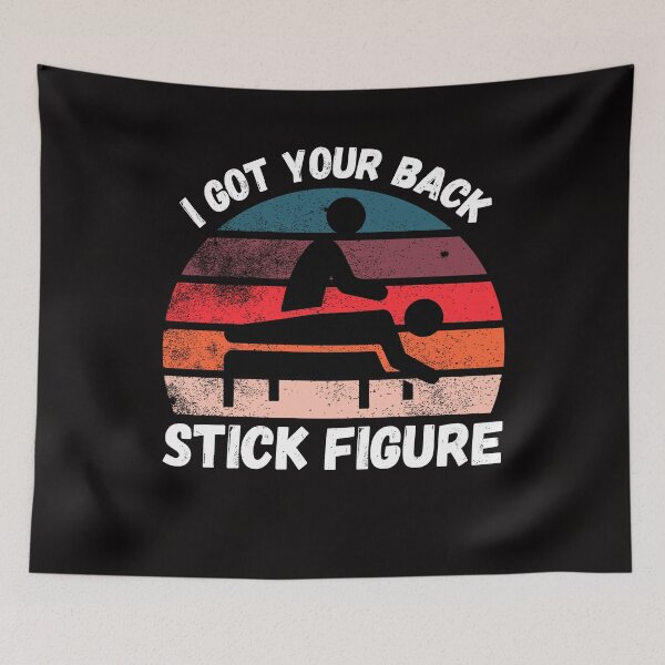 Item preview, I Got Your Back Stick Figure Cool Funny Sarcastic Graphic  designed and sold by ManiaGrania.