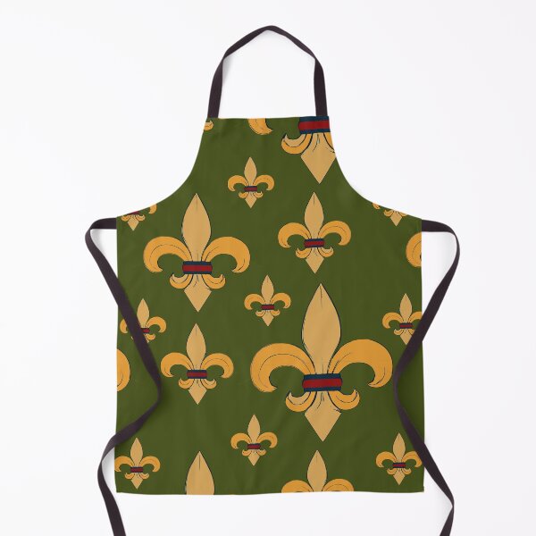 Item preview,  Fleur de lis Gold on Green Pattern designed and sold by GreyMoonForest.