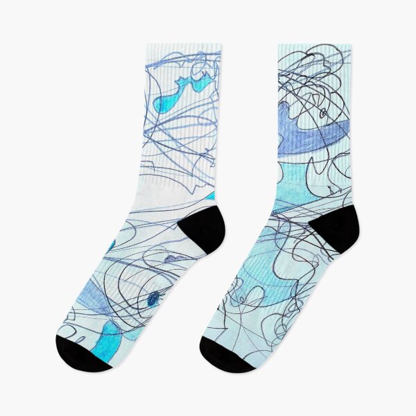 Item preview, light blue abstract, sky thunder designed and sold by Tereza Pilar  Art.