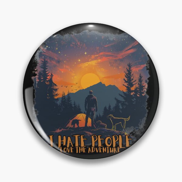 Item preview, I Hate People. I Love Adventure designed and sold by elnexshop.