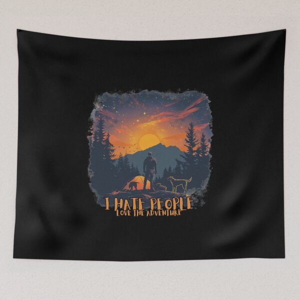 Item preview, I Hate People. I Love Adventure designed and sold by elnexshop.