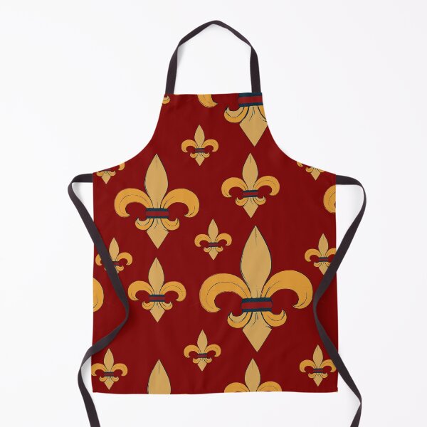 Item preview, Fleur de lis Gold on Maroon Pattern designed and sold by GreyMoonForest.