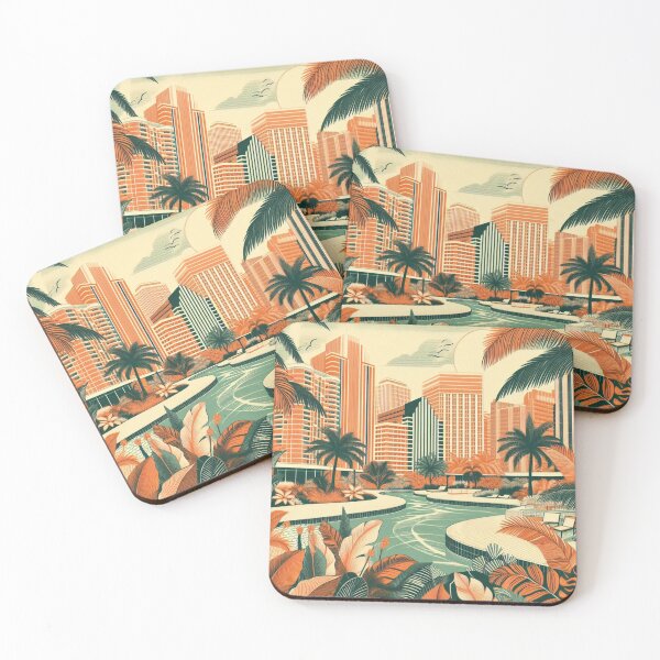 Item preview, Mid Century Modern Tropical Miami  designed and sold by FloridaWildOnes.