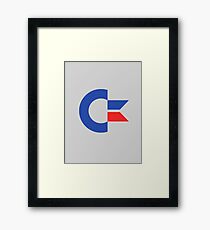 Commodore C64 Retro Classic Symbol Framed Print