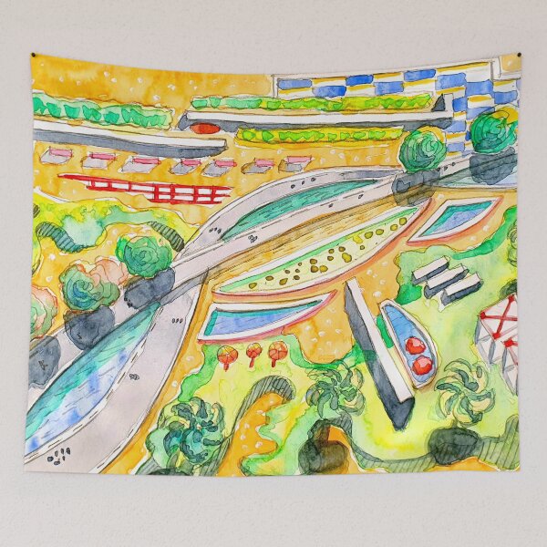 Item preview, watercolor landscape designed and sold by Tereza Pilar  Art.