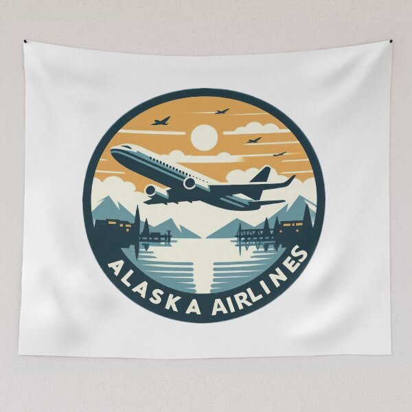 Item preview,  Alaska airlines united airlines  logo designed and sold by Expressions-Sel.