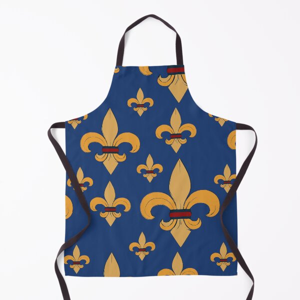 Item preview, Fleur de lis Gold on Blue Pattern designed and sold by GreyMoonForest.