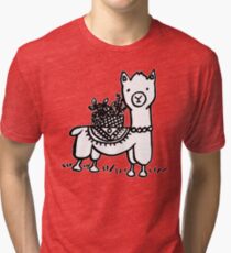 Hand drawn llamas Tri-blend T-Shirt