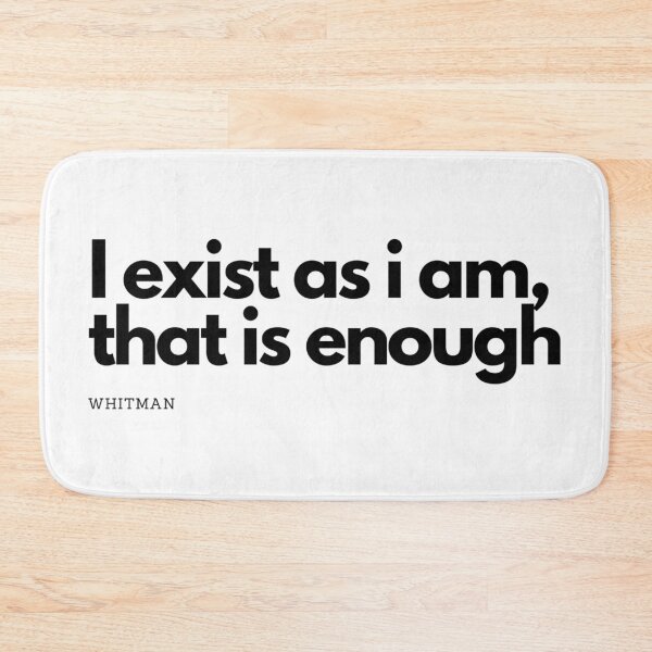 Item preview, whitman : i exist as i am that's enough designed and sold by MarElfArtelier.