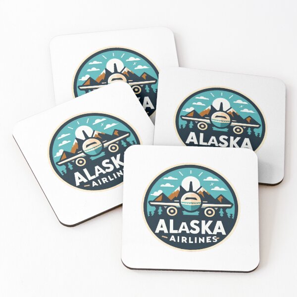 Item preview, emblem Alaska airlines united airlines   designed and sold by Expressions-Sel.