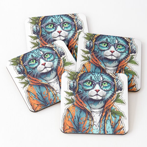 Item preview, cat chillin, urban livin designed and sold by wojysmokes.