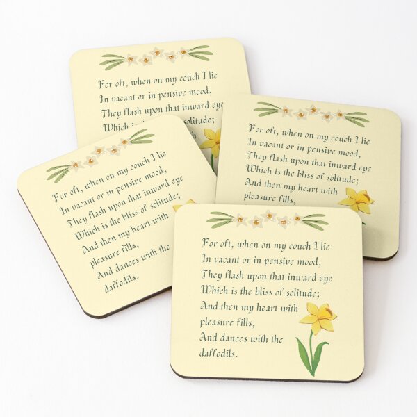 Item preview, ... And Dances With The Daffodils. Beautiful Wordsworth Daffodil Poem designed and sold by Rebel-Design.