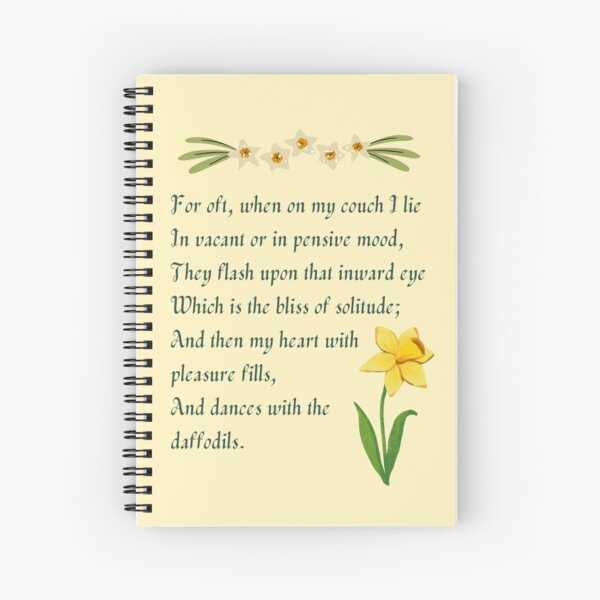 Item preview, ... And Dances With The Daffodils. Beautiful Wordsworth Daffodil Poem designed and sold by Rebel-Design.