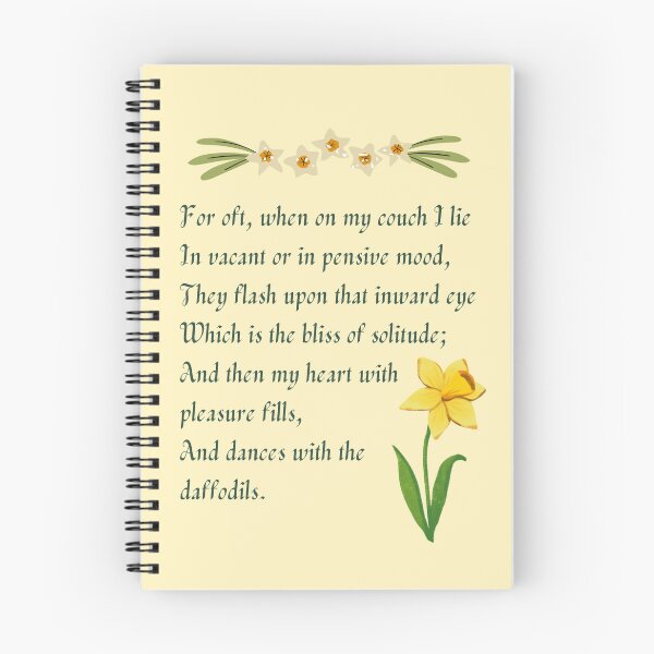Item preview, ... And Dances With The Daffodils. Beautiful Wordsworth Daffodil Poem designed and sold by Rebel-Design.