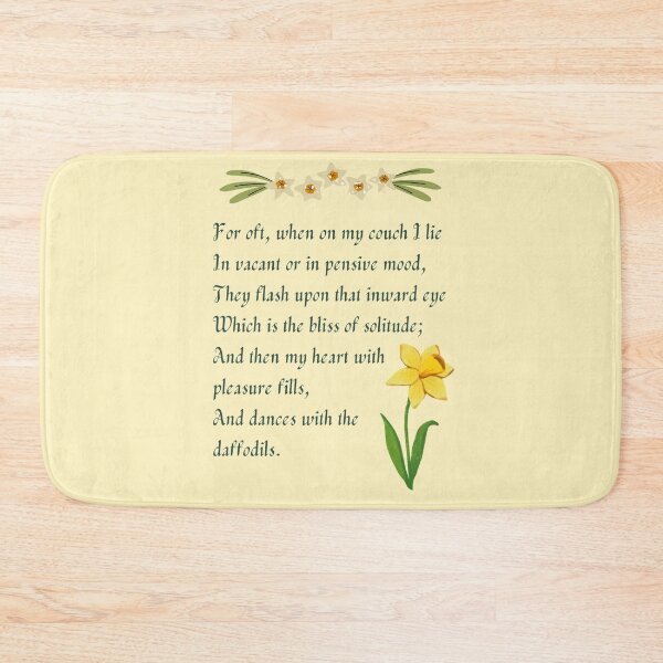 Item preview, ... And Dances With The Daffodils. Beautiful Wordsworth Daffodil Poem designed and sold by Rebel-Design.