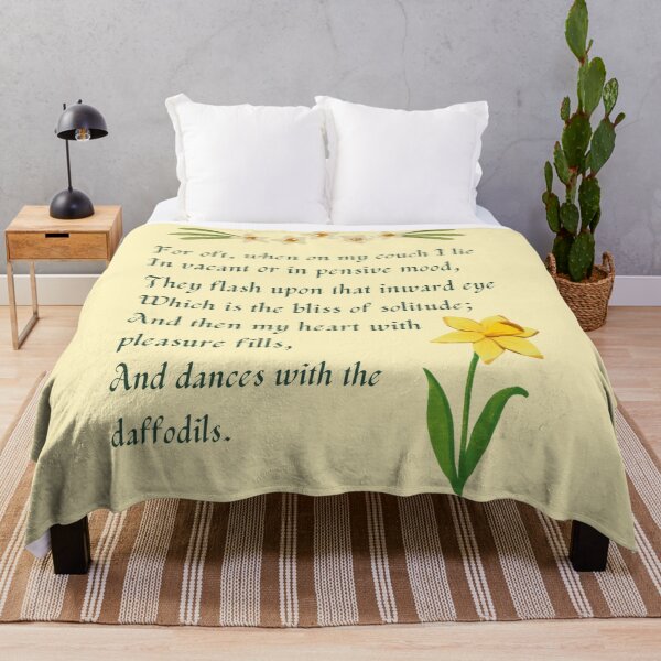 Item preview, ... And Dances With The Daffodils. Beautiful Wordsworth Daffodil Poem designed and sold by Rebel-Design.
