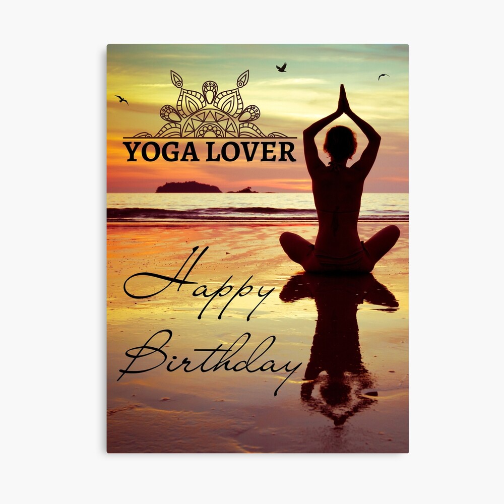 Yoga Man Happy Birthday Greeting Card | Man In Warr Produktbild-Vorschau 2