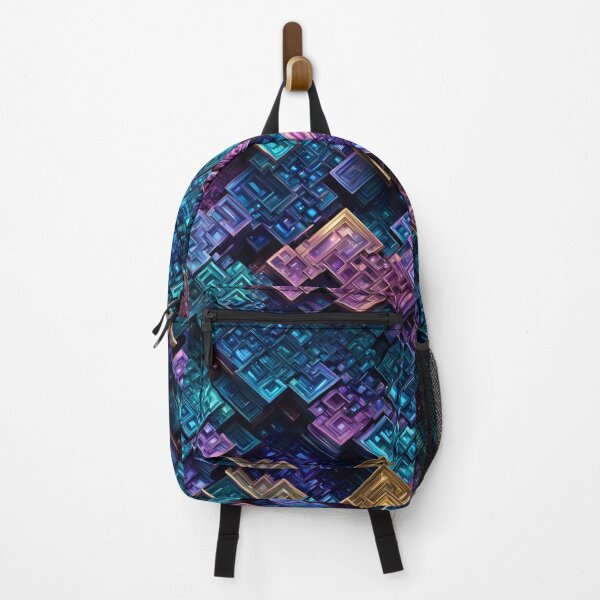 Item preview, Abstract Bismuth Crystal Pattern designed and sold by TheArtOfPat.