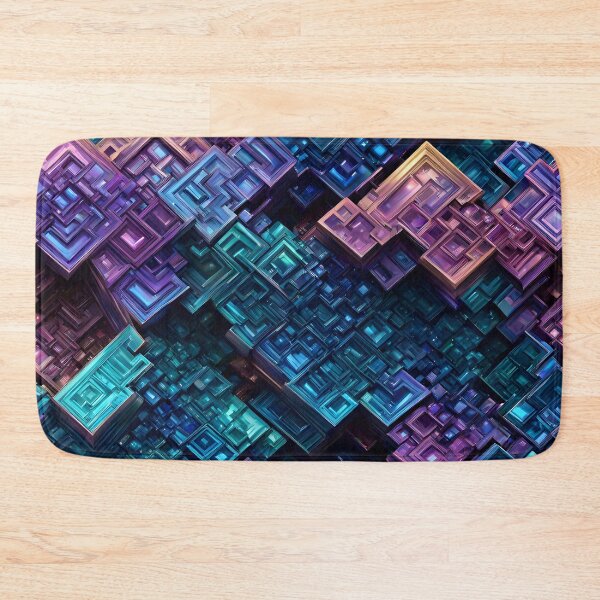 Item preview, Abstract Bismuth Crystal Pattern designed and sold by TheArtOfPat.