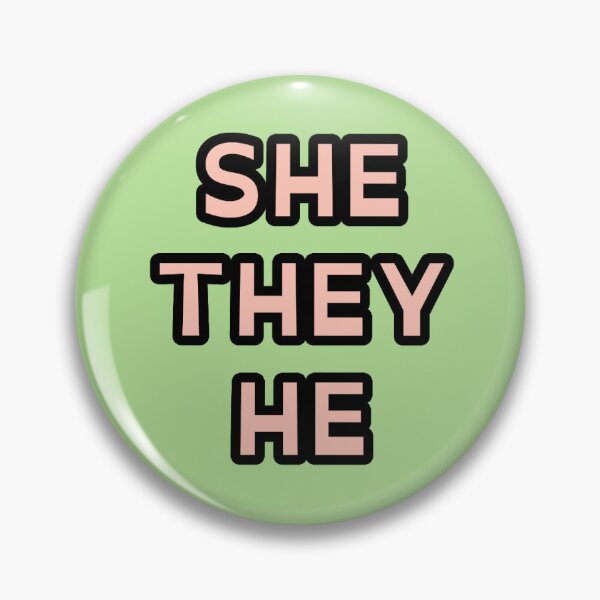 Item preview, She/They/He -Pronoun Pin designed and sold by Devil-s-Avocato.