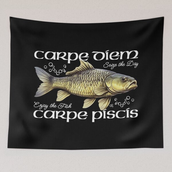 Item preview, Carpe Piscis (Dark Background) designed and sold by Propeller Cap, LLC.