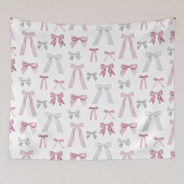 Item preview, Pink and White Bows designed and sold by verycoolandnice.