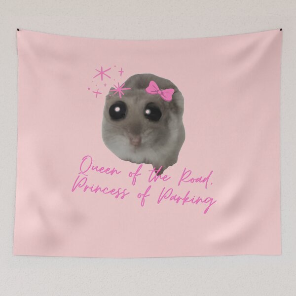 Item preview, Queen of the Road, Princess of Parking: Sad Hamster Meme Cute Gifts for Girls, Friends, Girlfriends – A Funny Coquette Collection designed and sold by BrooklynRhodes.