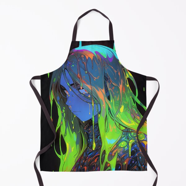 Item preview, Neon Spectral Effervescent Slime Anime Girl designed and sold by bubblegoth.