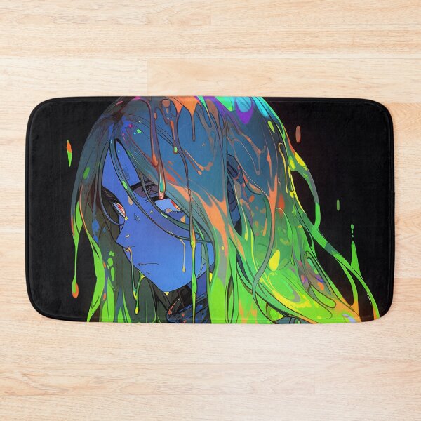 Item preview, Neon Spectral Effervescent Slime Anime Girl designed and sold by bubblegoth.