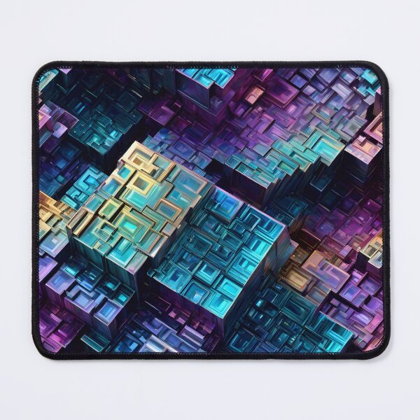 Item preview, Abstract Bismuth Crystal Pattern designed and sold by TheArtOfPat.