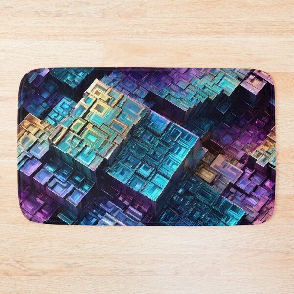 Item preview, Abstract Bismuth Crystal Pattern designed and sold by TheArtOfPat.