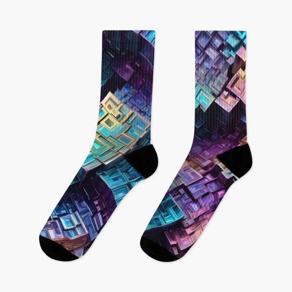 Item preview, Abstract Bismuth Crystal Pattern designed and sold by TheArtOfPat.