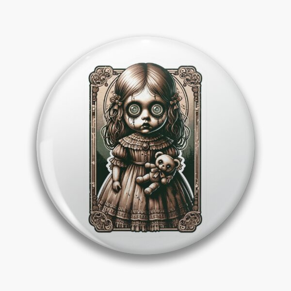 Item preview, Creepy Porcelain Doll Vintage designed and sold by BrinaandPops.
