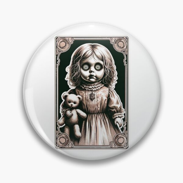 Item preview, Creepy Porcelain Doll Vintage designed and sold by BrinaandPops.