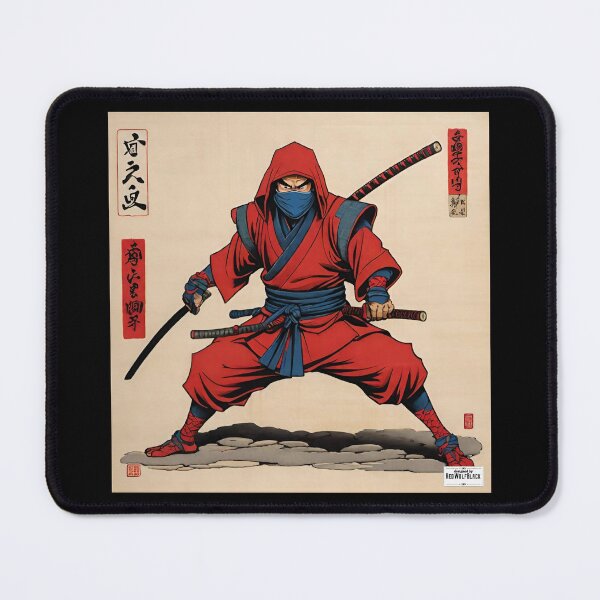 Item preview, Ninja red Japan style 5 designed and sold by RedWolfDisigne.