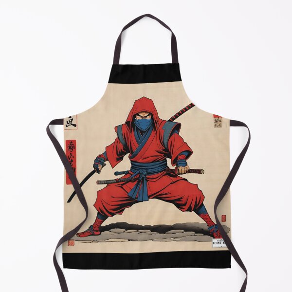 Item preview, Ninja red Japan style 5 designed and sold by RedWolfDisigne.