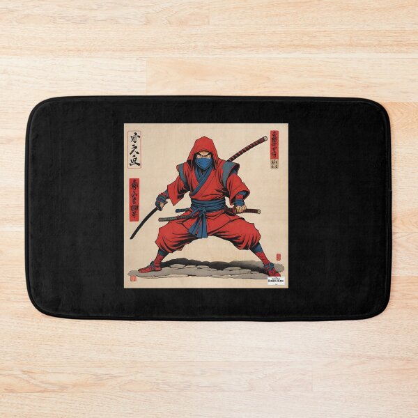 Item preview, Ninja red Japan style 5 designed and sold by RedWolfDisigne.