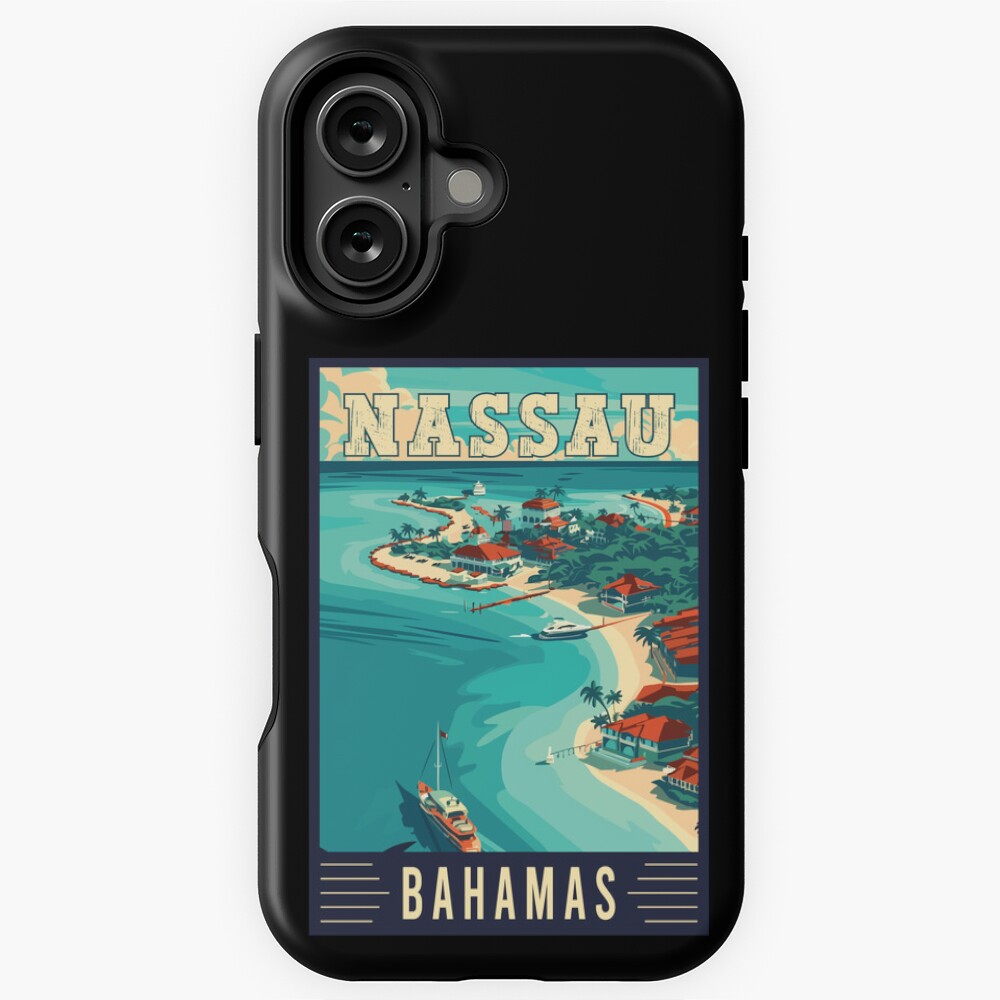 Bahamas Nassau Tropical Island Paradise Travel Art Sticker