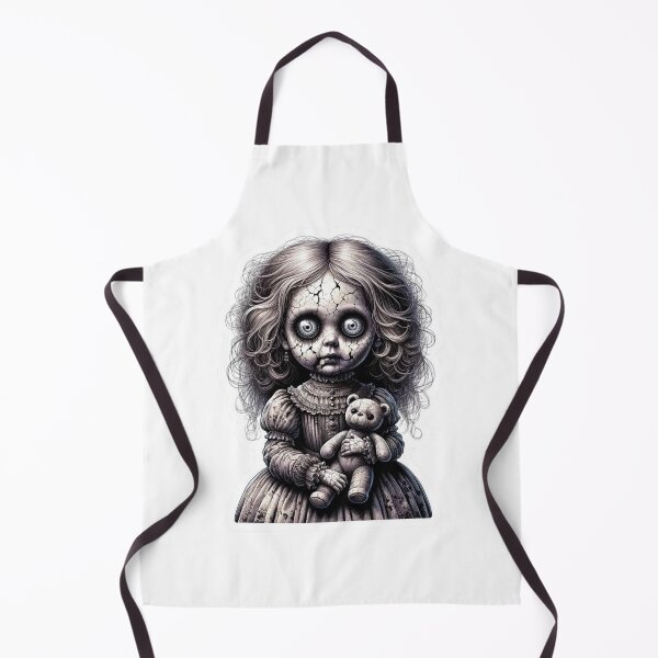 Item preview, Creepy Porcelain Doll Vintage designed and sold by BrinaandPops.