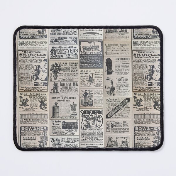 Item preview, Vintage 1800s Newspaper Advertising Ads Farming Equipment designed and sold by VintageStyle.