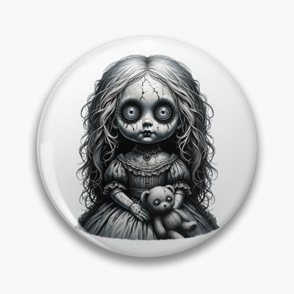 Item preview, Creepy Porcelain Doll Vintage designed and sold by BrinaandPops.