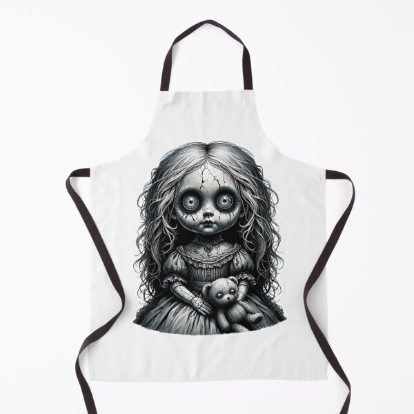 Item preview, Creepy Porcelain Doll Vintage designed and sold by BrinaandPops.