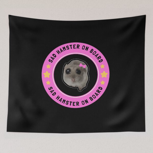 Item preview, Sad Hamster on Board: Funny Coquette Collection - Cute Gifts for Girls, Friends, and Girlfriends designed and sold by BrooklynRhodes.