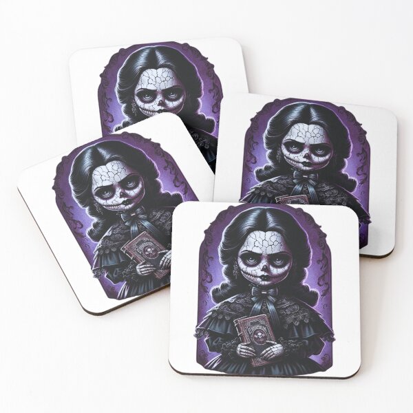 Item preview, Creepy Purple Porcelain Doll Vintage designed and sold by BrinaandPops.