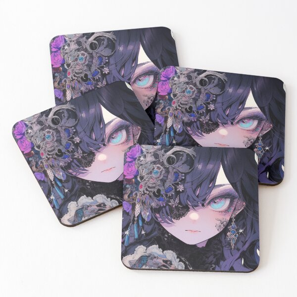 Item preview, Goth anime girl designed and sold by iWallGlow.