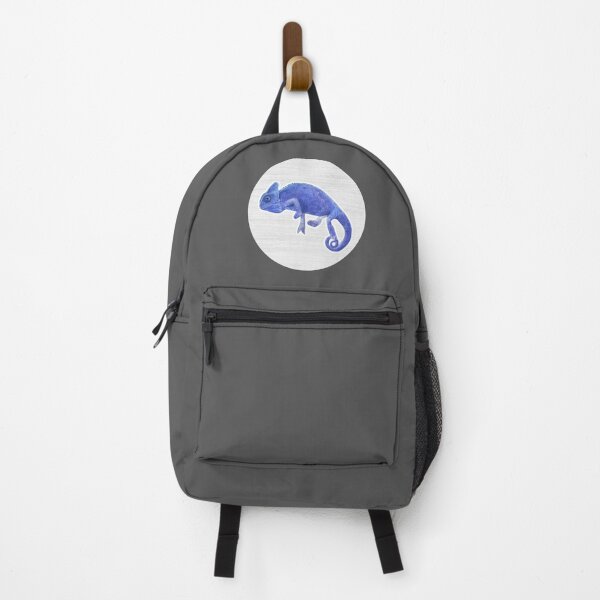 Item preview, Blue Chameleon Watercolor Drawing designed and sold by LivingColorful.