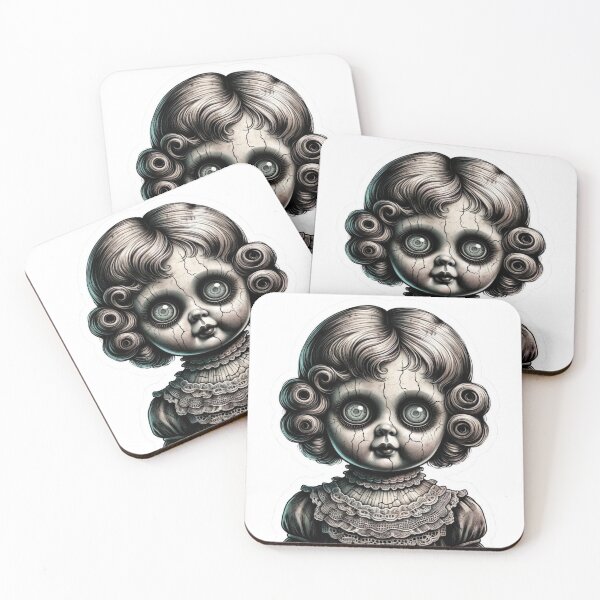 Item preview, Creepy Porcelain Doll Vintage designed and sold by BrinaandPops.