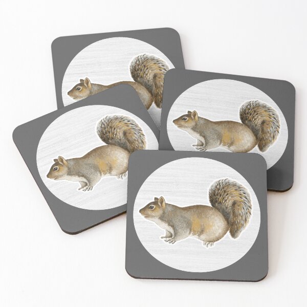 Item preview, Eastern Gray Squirrel Watercolor Drawing designed and sold by LivingColorful.