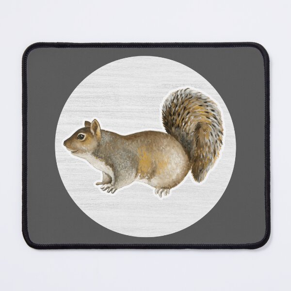 Item preview, Eastern Gray Squirrel Watercolor Drawing designed and sold by LivingColorful.