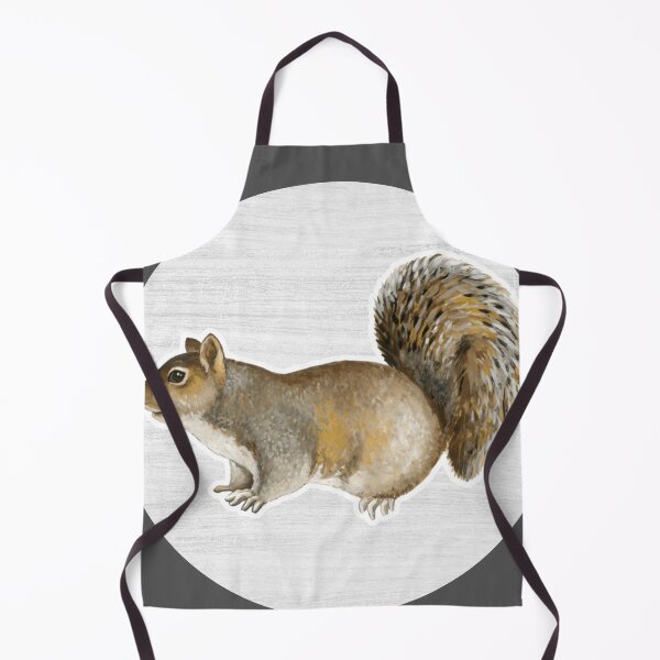 Item preview, Eastern Gray Squirrel Watercolor Drawing designed and sold by LivingColorful.